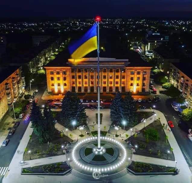 Житомир центр міста ввечері