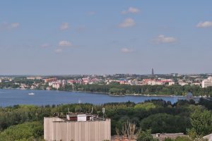 Тернопіль панорама міста і став