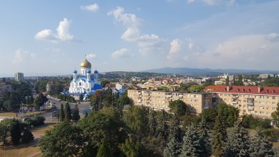 Ужгород панорама міста влітку